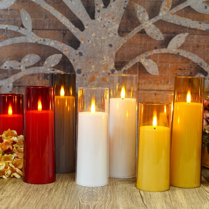 Warm White 5 Piece LED Candle Set