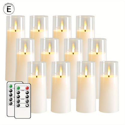Warm White 5 Piece LED Candle Set