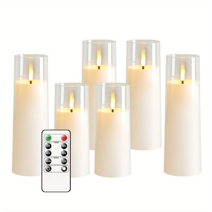 Warm White 5 Piece LED Candle Set