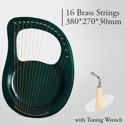 Classic Mahogany Lyre Harp with 16 Strings