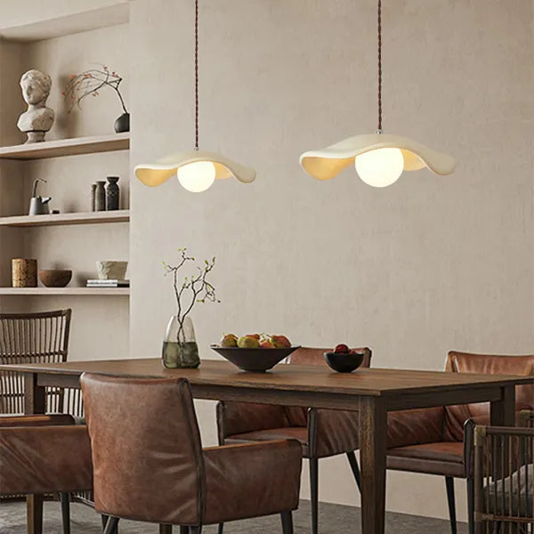Elegant Natural Leaf Hanging Lamp