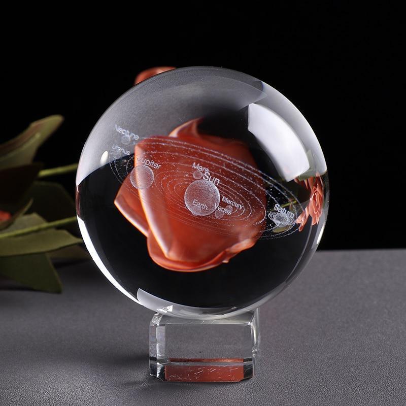 Elegant Crystal Ball Decor