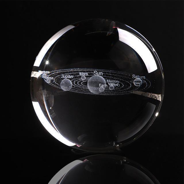 Elegant Crystal Ball Decor - Fesara
