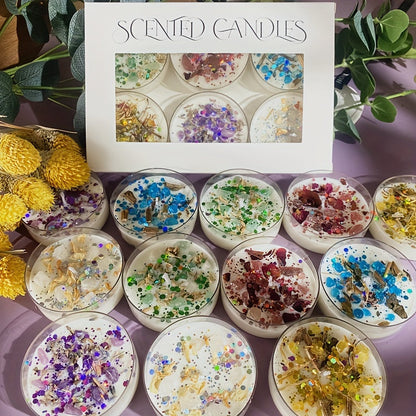 Fragrant Crystal Floral Scented Candles