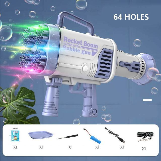 Fun Flashing Bubble Blaster Toy Gun - Fesara
