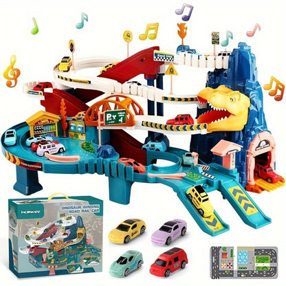 Fun Dinosaur Playset with Race Track