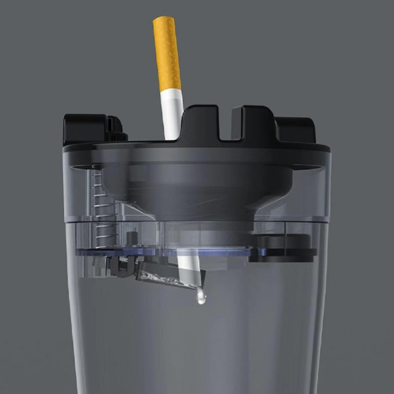 Portable Car Ashtray with Easy Extinguish