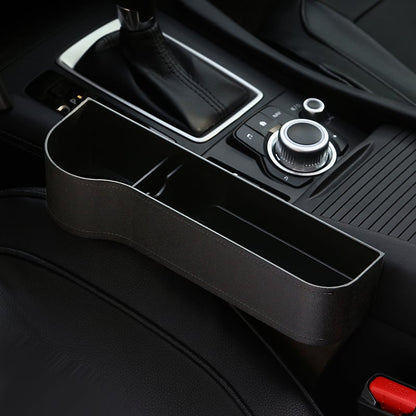 Premium Leather Auto Seat Storage Organizer