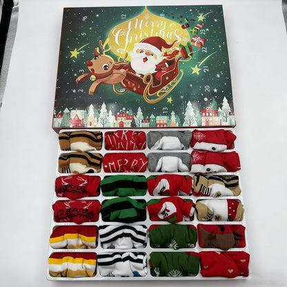 Warm Christmas Socks 24 Day Gift Set