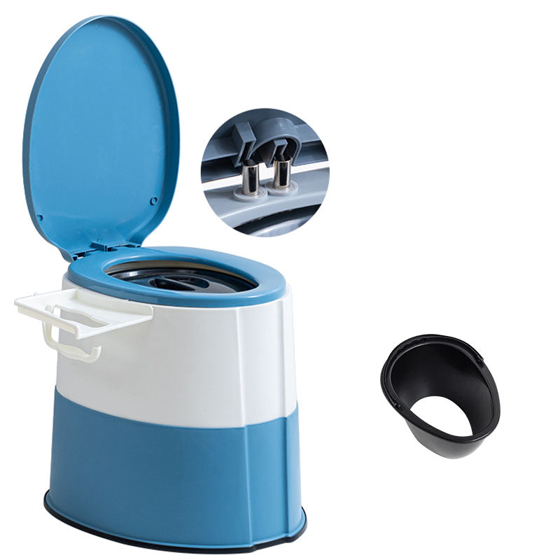 Modern Plastic Floor Mount Toilet Bowl with Seat