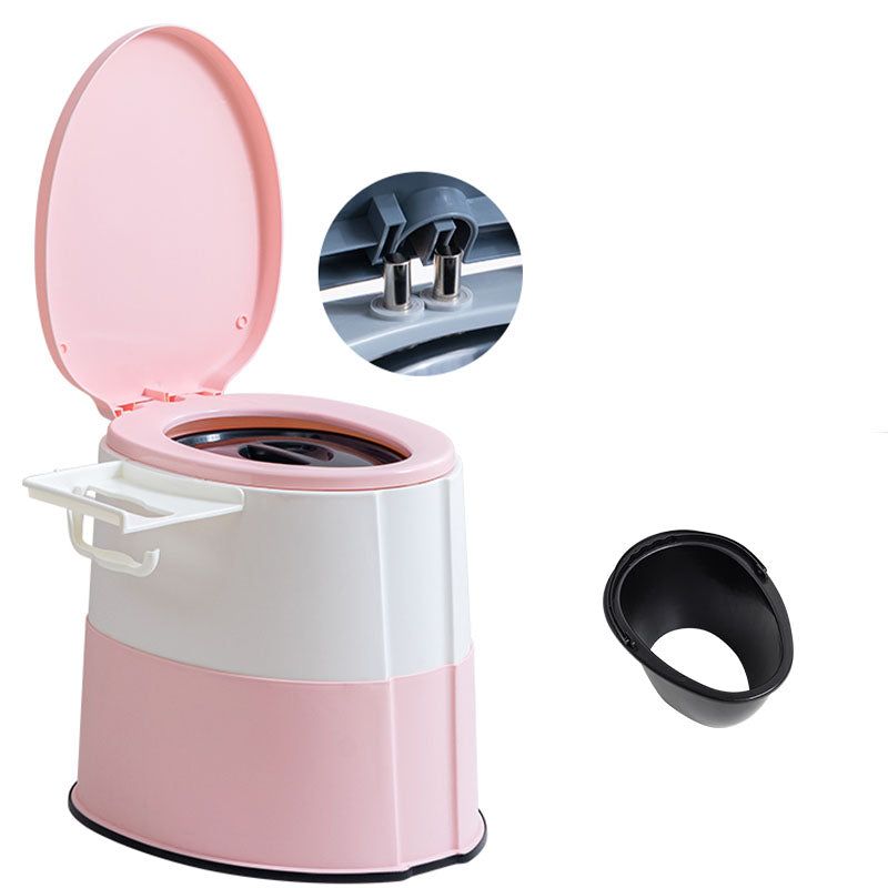 Modern Plastic Floor Mount Toilet Bowl with Seat