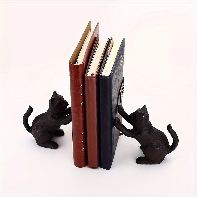 Rustic Cast Iron Bookends with Traditional Style - Fesara