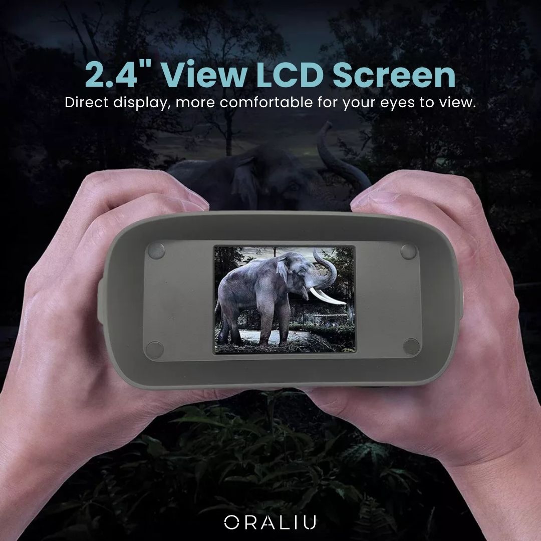 Clear Night Vision Binoculars - 5x Zoom HD Infrared