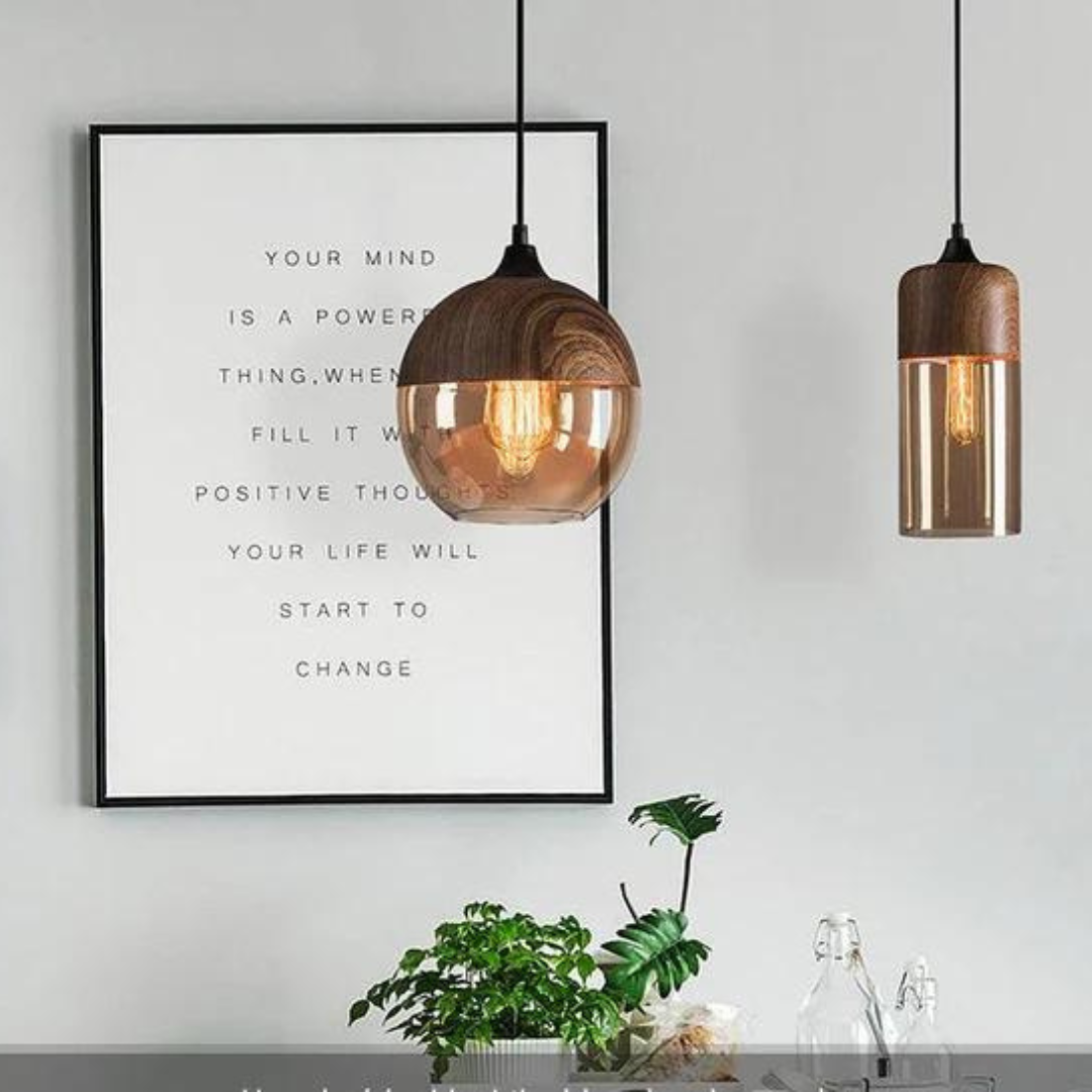 Modern Nordic Wood Pendant Light