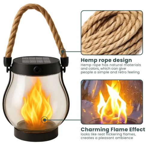 Outdoor Solar Flame Lantern