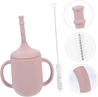 Soft Silicone Sippy Cup for Baby - Spill Proof Training Cup