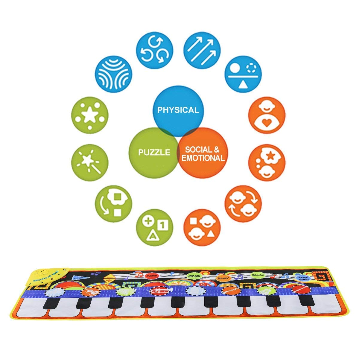 Fun Musical Play Mat for Baby and Toddler