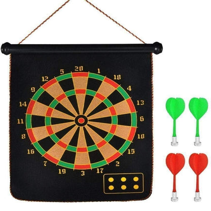 Kids Friendly Double Sided Magnetic Dartboard Set - Fesara