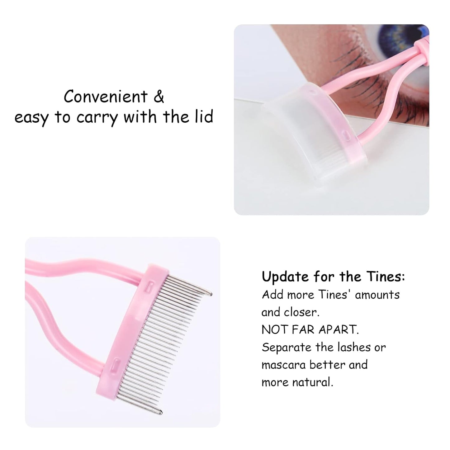 Precise Eyelash Comb and Mascara Brush Set