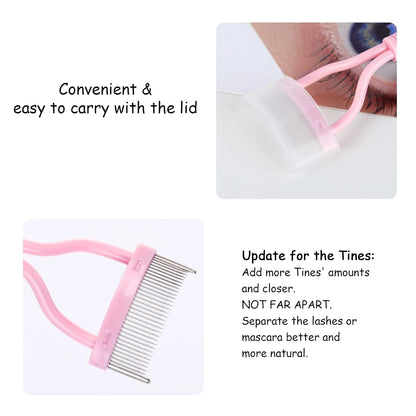 Precise Eyelash Comb and Mascara Brush Set