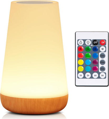 Colorful LED Touch Nightstand Lamp with RGB Colors