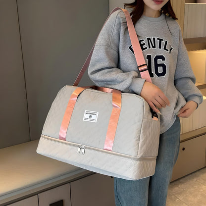 Large Water-Resistant Gym Duffle Bag