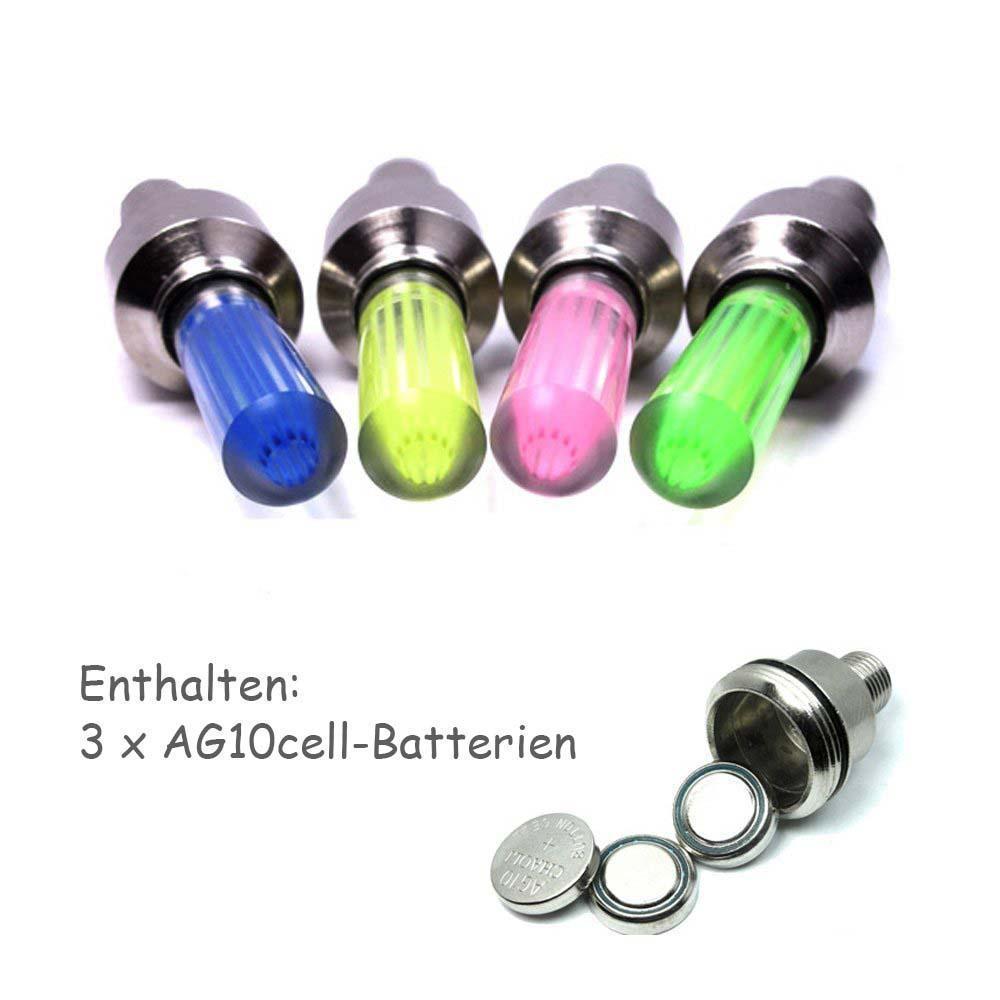 Bright Car Wheel LED Valve Stem Caps (2 Pack)