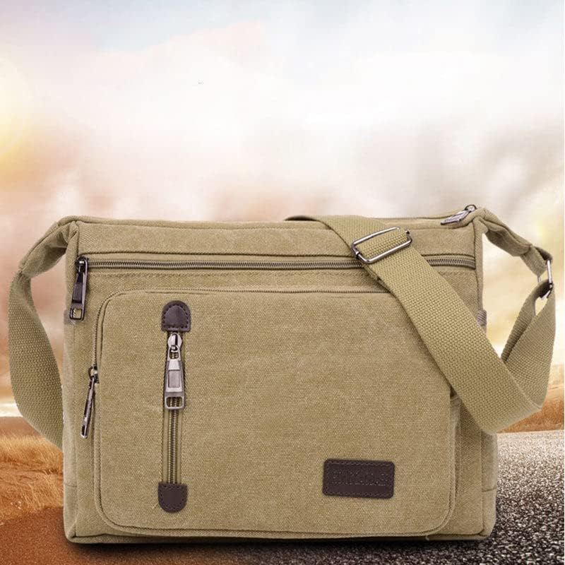 Vintage Style Canvas Crossbody Messenger Bag