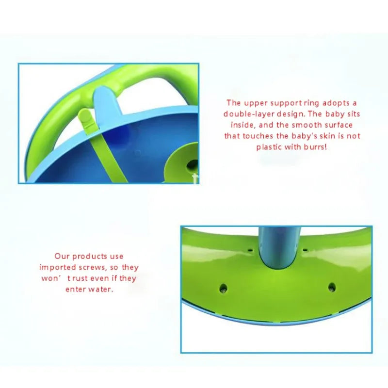 Safe Baby Bathtub Seat with Back Support