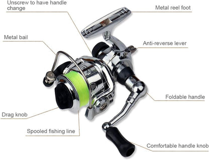 Portable Telescopic Fishing Rod and Reel Set
