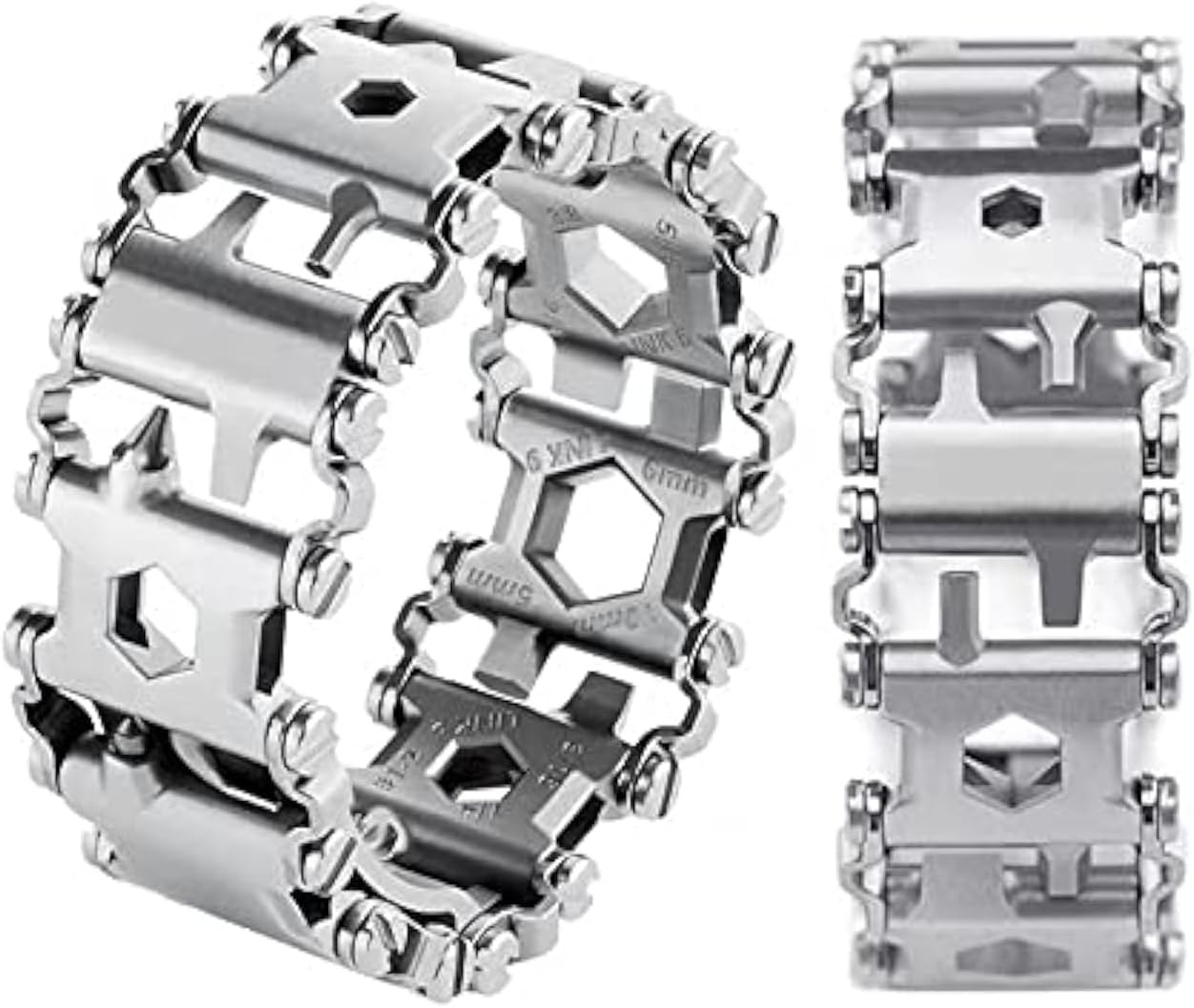 Practical 29-in-1 Metal Survival Tool Watch Band - Fesara