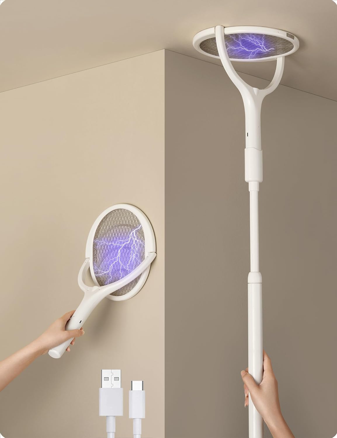 Portable Bug Zapper with Adjustable Head - Fesara