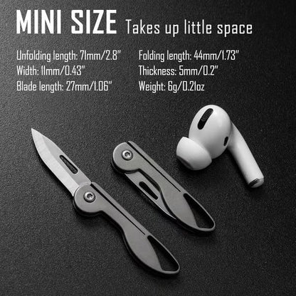 Compact Lightweight Folding Keychain Knife