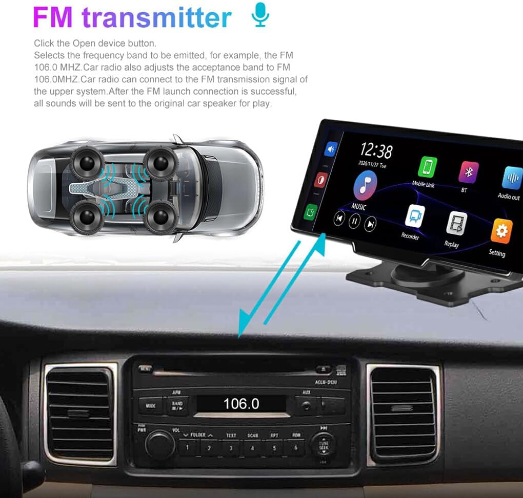 Premium Car Infotainment System with CarPlay and Camera