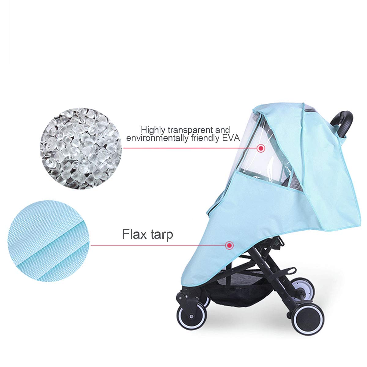 Universal Stroller Rain Cover - Waterproof Stroller Accessory