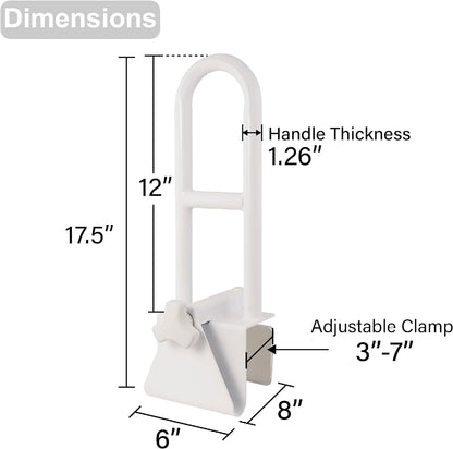 Easy Install Bathroom Grab Bar for Elderly Support