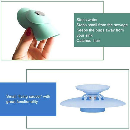 Bathtub Drain Stopper with Hair Catcher Strainer