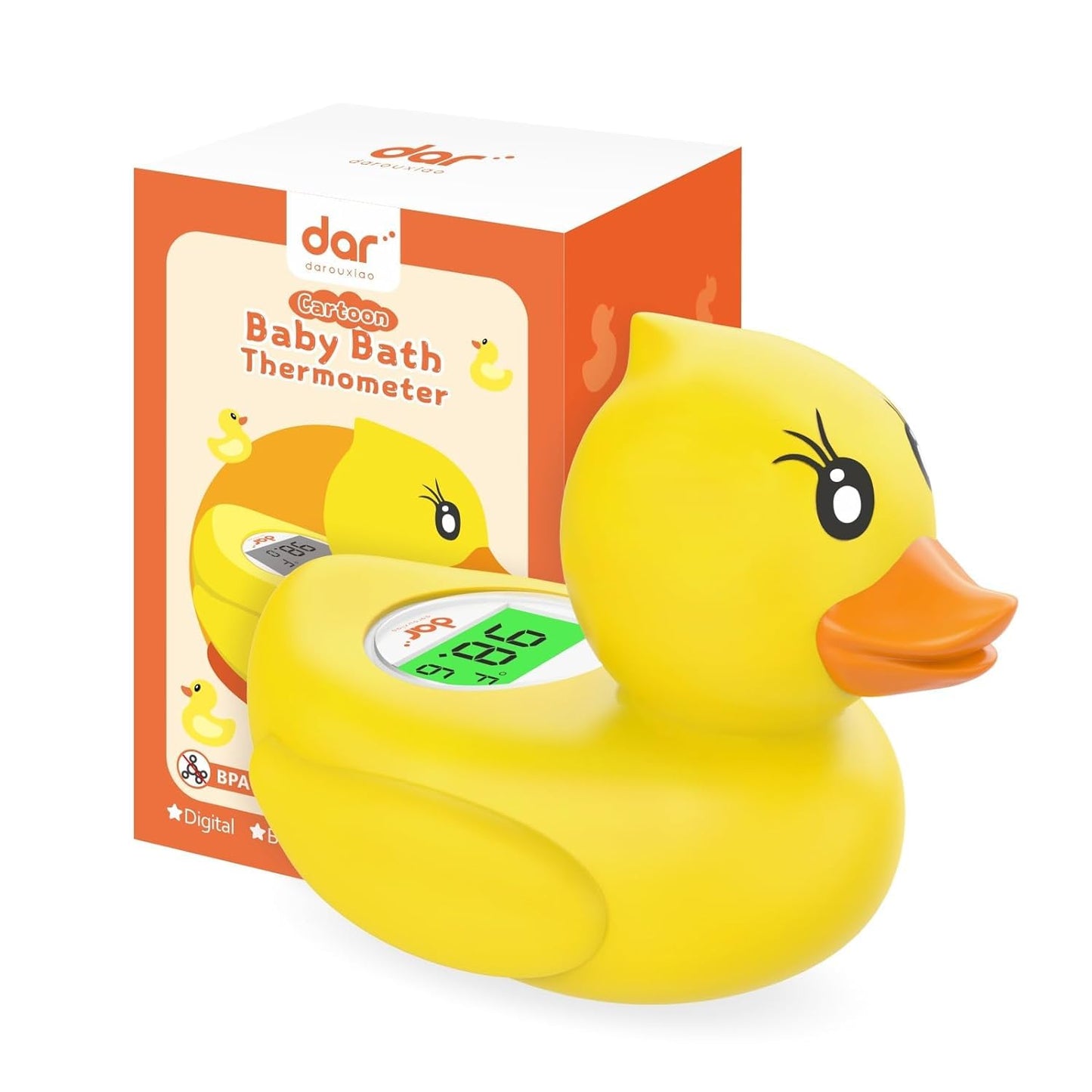 AquaVeilig Baby Bath Thermometer - Accurate Digital Water Temp Gauge