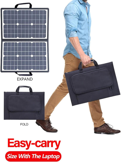 Compact 1000W Portable Solar Power Kit with Fast Charging