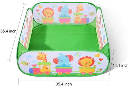 Portable Kids Play Tent with Folding Ball Pit - Fesara