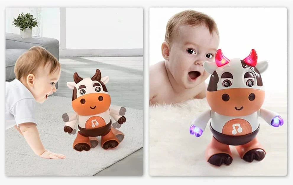 Funny Plush Cow Dance Toy