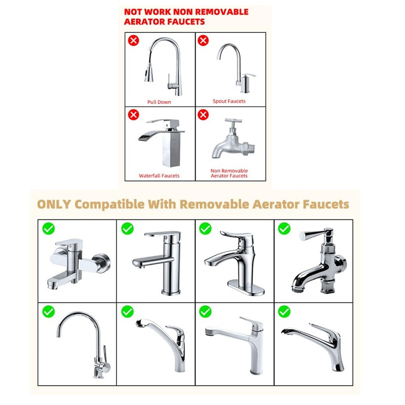 Adjustable Faucet Spray Nozzle Extender