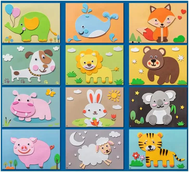 Fun 3D Jigsaw Puzzle with Colorful Stickers