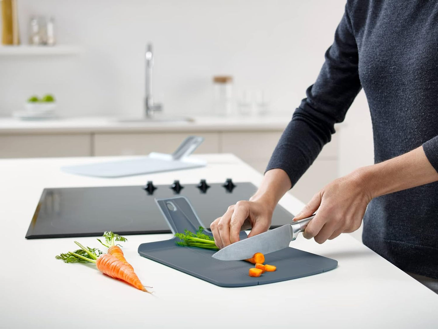Portable Collapsible Cutting Board with Soft Grip Surface
