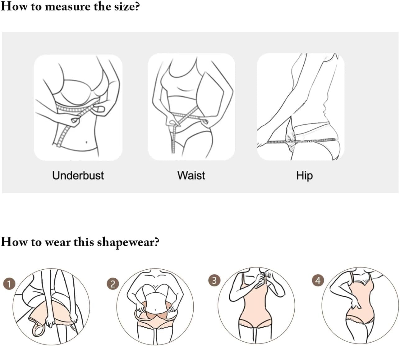 Slimming Mid-Waist Shaping Body Shapewear - Fesara