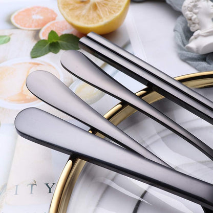 Portable 4-Piece Stainless Steel Travel Cutlery Set