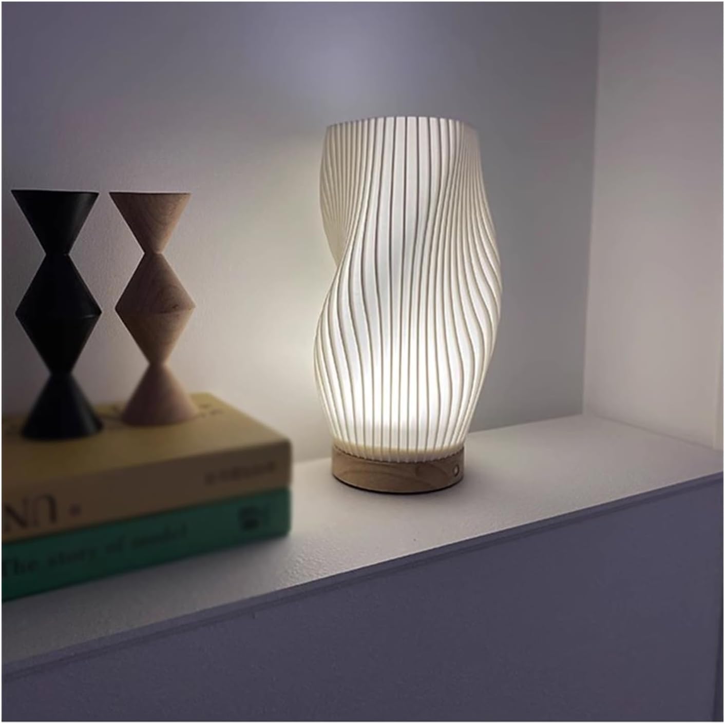 Curvy Color Changing Table Lamp