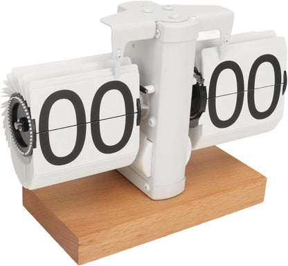 Classic Brown Wooden Flip Clock