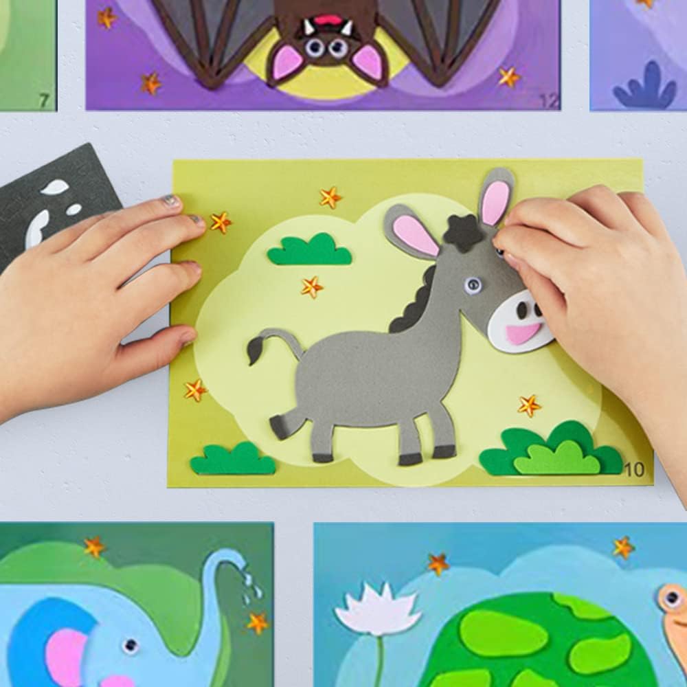 Fun 3D Jigsaw Puzzle with Colorful Stickers
