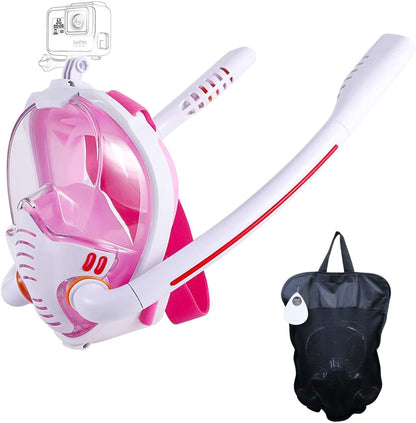 Clear Vision Snorkel Mask with Anti-Fog Coating